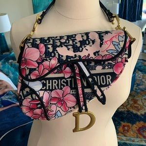 Dior Cherry Blossom Saddle Bag